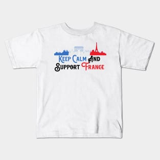 Keep Calm And Support France Kids T-Shirt